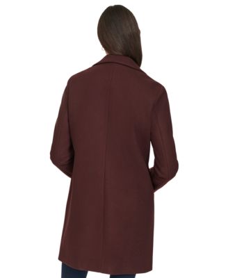 Women's Single-Breasted Notched-Collar Coat