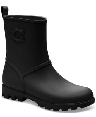 Coach Women s Ryder Rain Boots Black Size 6