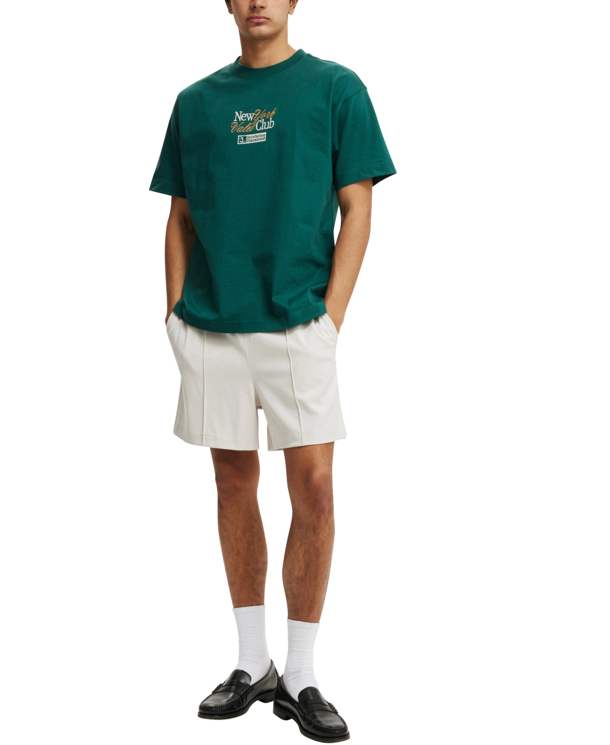 Cotton On Men's Box Fit Graphic T-Shirt -Ny Valet Club