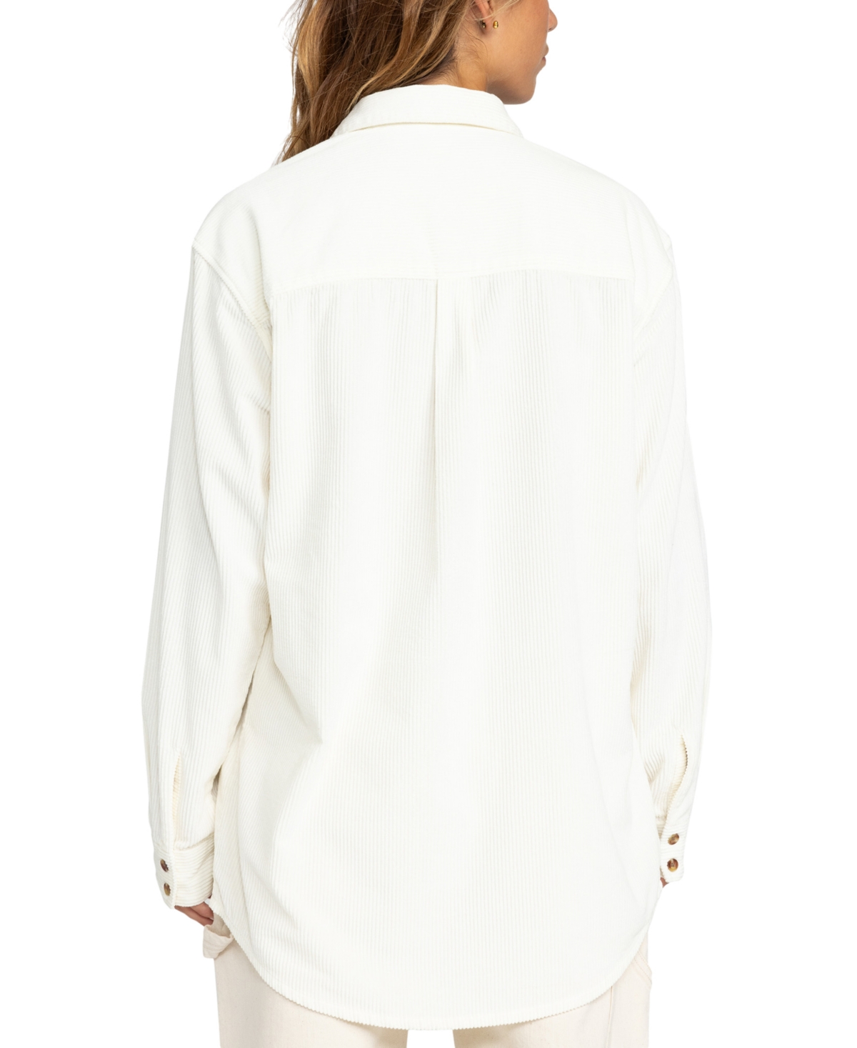 Roxy Juniors' Let It Go Cotton Corduroy Button Shirt