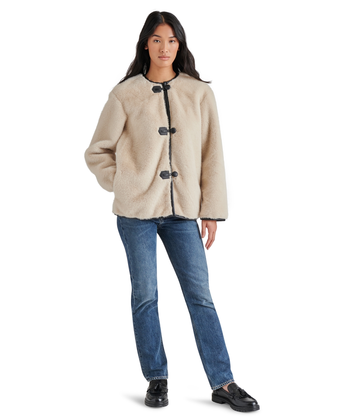 Steve Madden Women's Yuna Faux-Fur Jacket