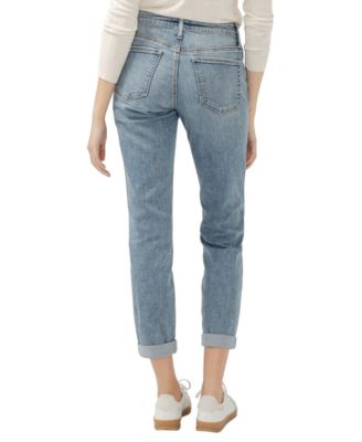 Women's Boyfriend Mid Rise Slim Leg Luxe Stretch Jeans