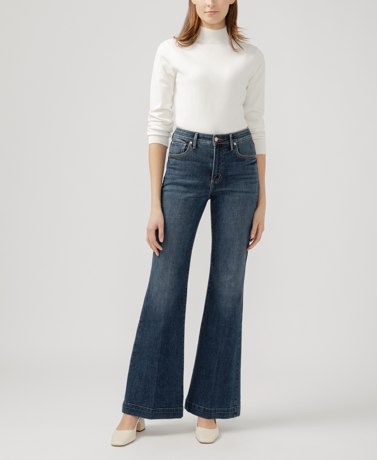 Shop Silver Jeans Co. Women's Isbister High Rise Flare Luxe Stretch Jeans In Indigo