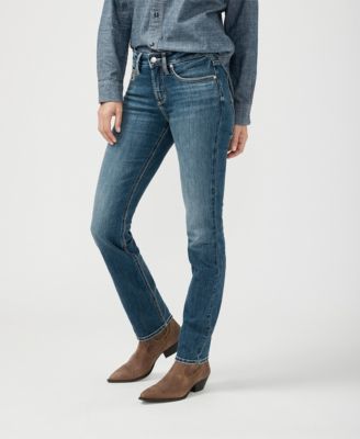 Women's Suki Mid Rise Curvy Fit Straight Jeans