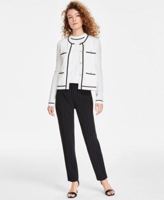 Women's Four-Pocket Crewneck Cardigan