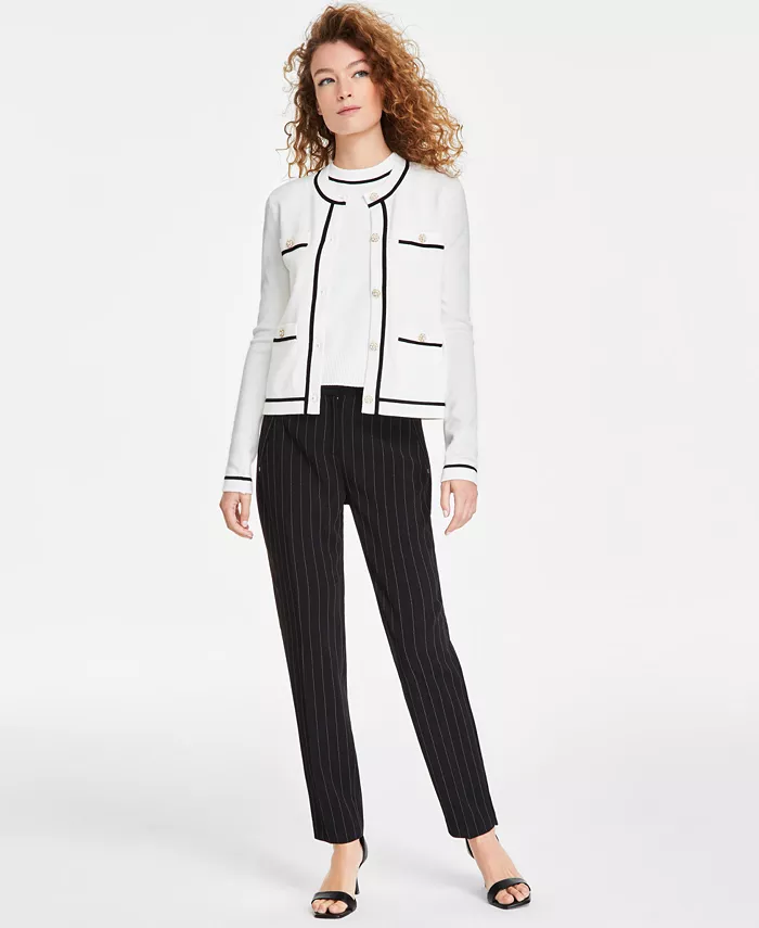 Women's Four-Pocket Crewneck Cardigan - thumbnail 10