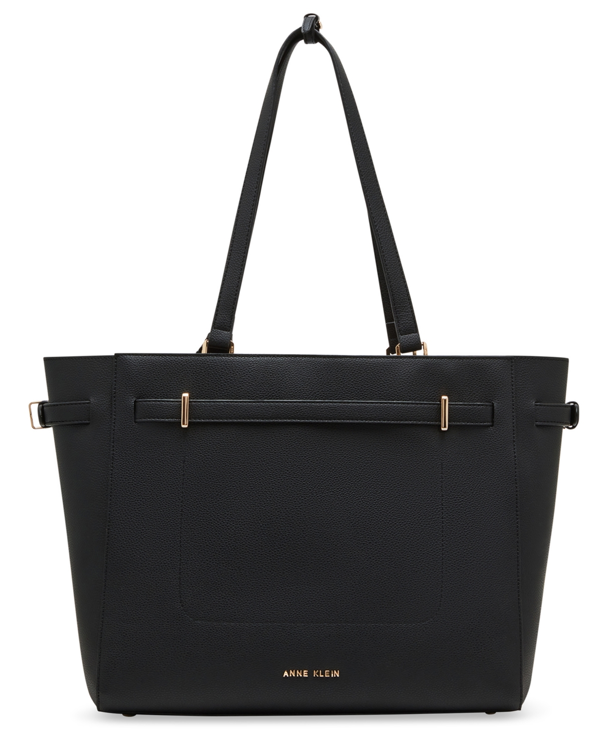 ANNE KLEIN BELTED LARGE SHOULDER TOTE BAG 