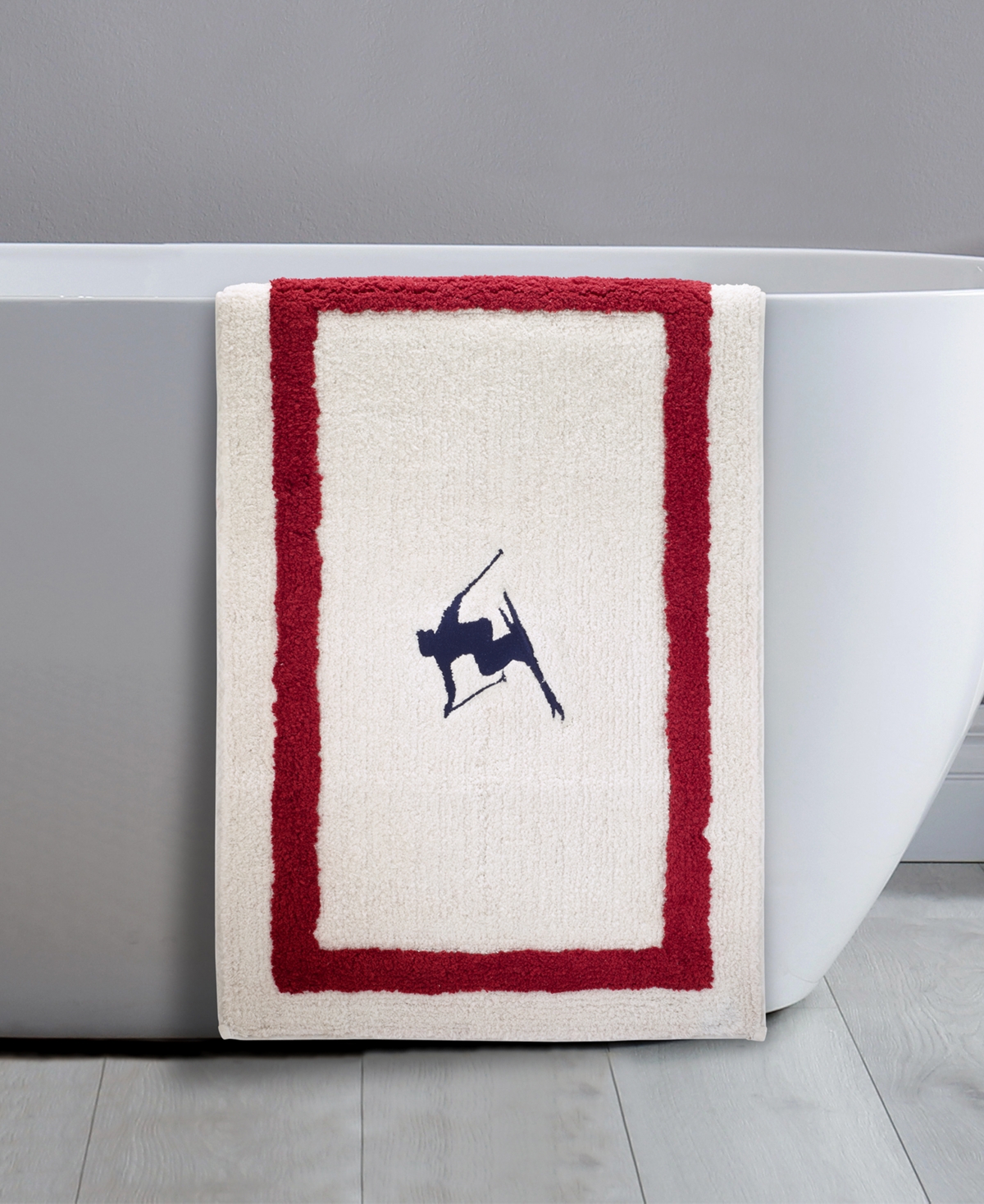 Izod Alpine Cotton Bath Rug, 20" X 32" In Blue