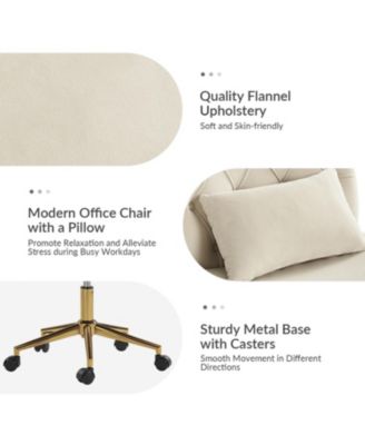 Sinclair Modern Office Chair with SGS International Certified Stainless Steel Gas Spring