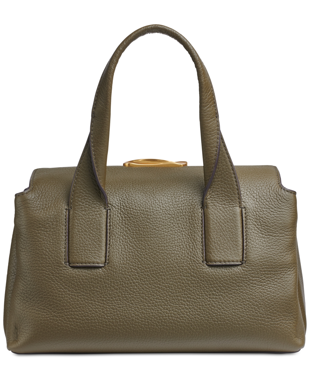 Donna Karan Amagansett Soft-Rolled Leather Satchel with Sculpted Magnet Closure