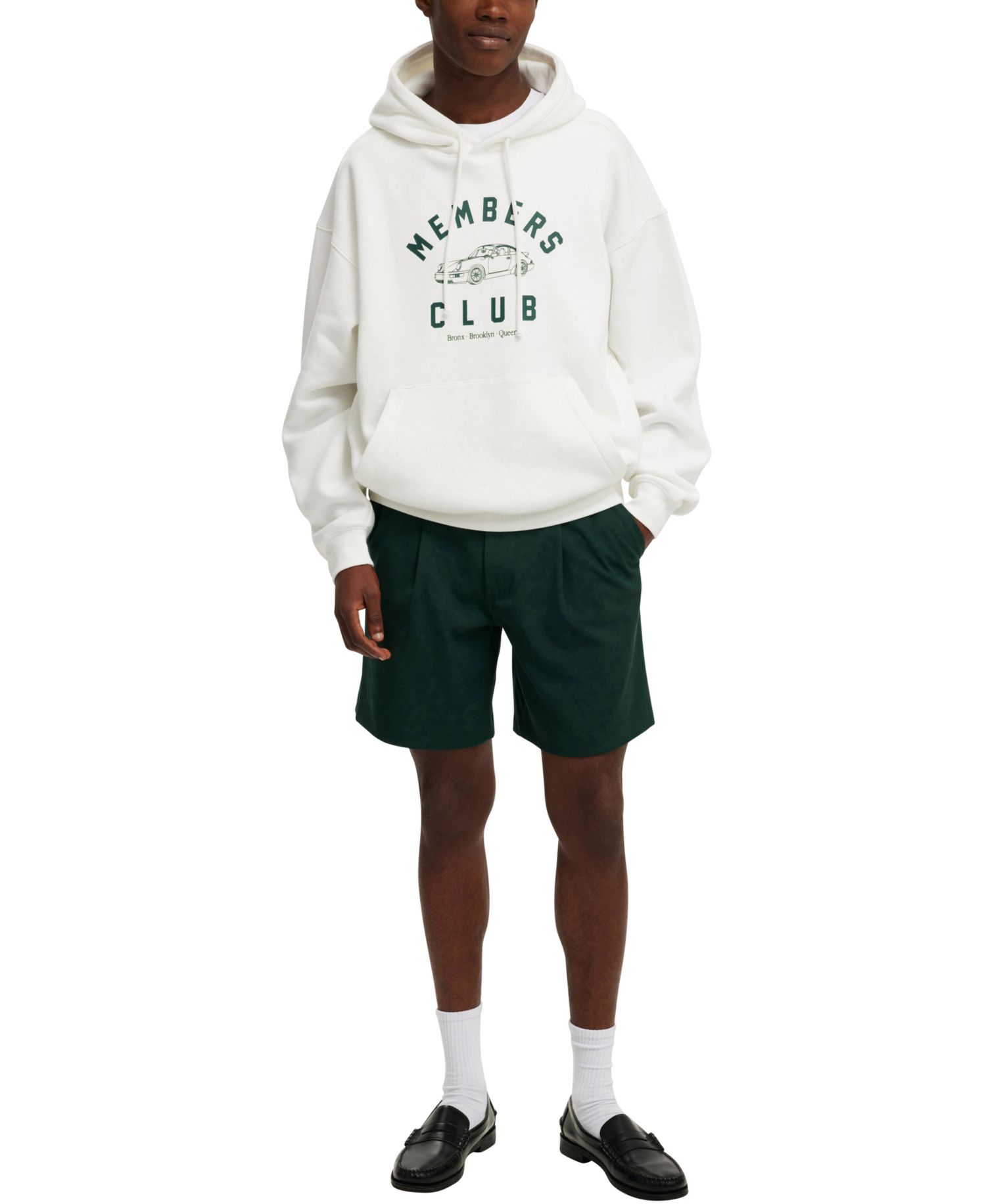 Men's Long-Sleeve Graphic Hooded Sweatshirt