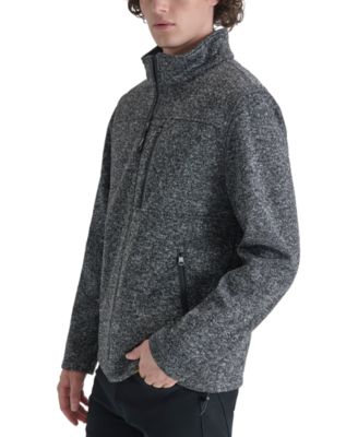 Men's Sweater-Knit Fleece Jacket 