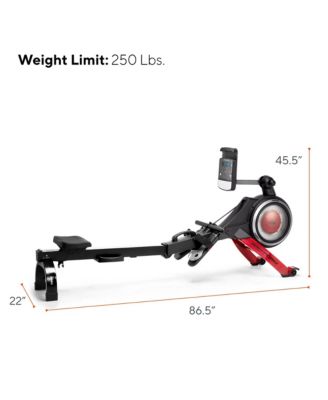 750R Rower with 5 inch Display, Built-In Tablet Holder and SpaceSaver Design
