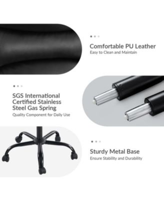 Bartholomew Modern Office Chair with SGS International Certified Stainless Steel Gas Spring