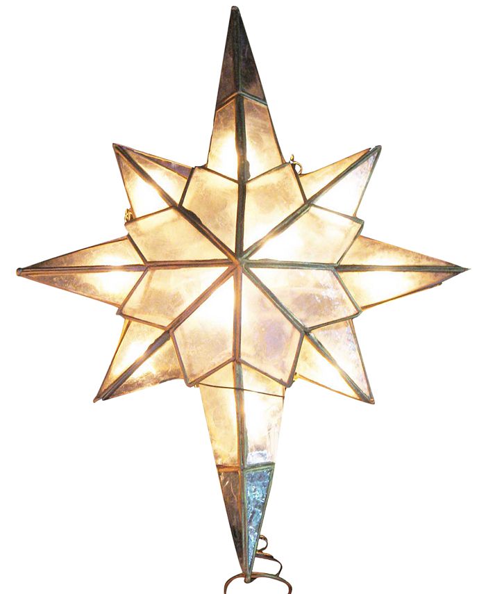 Kurt Adler 10 Light Capiz Star Clear Treetop Macys