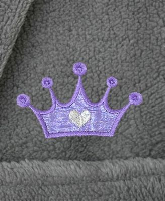 Kids Crown Super Plush Double Brushed Hooded Bathrobe