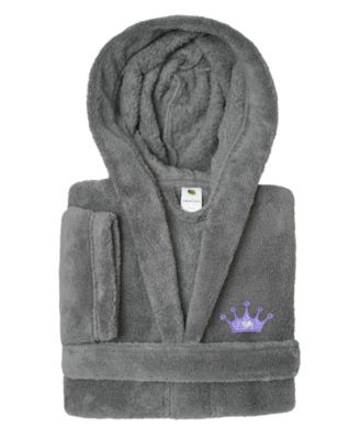 Kids Crown Super Plush Double Brushed Hooded Bathrobe