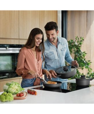 Leo Stone+ Nonstick Ceramic 11" Saute Pan with Lid 2-handle Recycled, 5qt