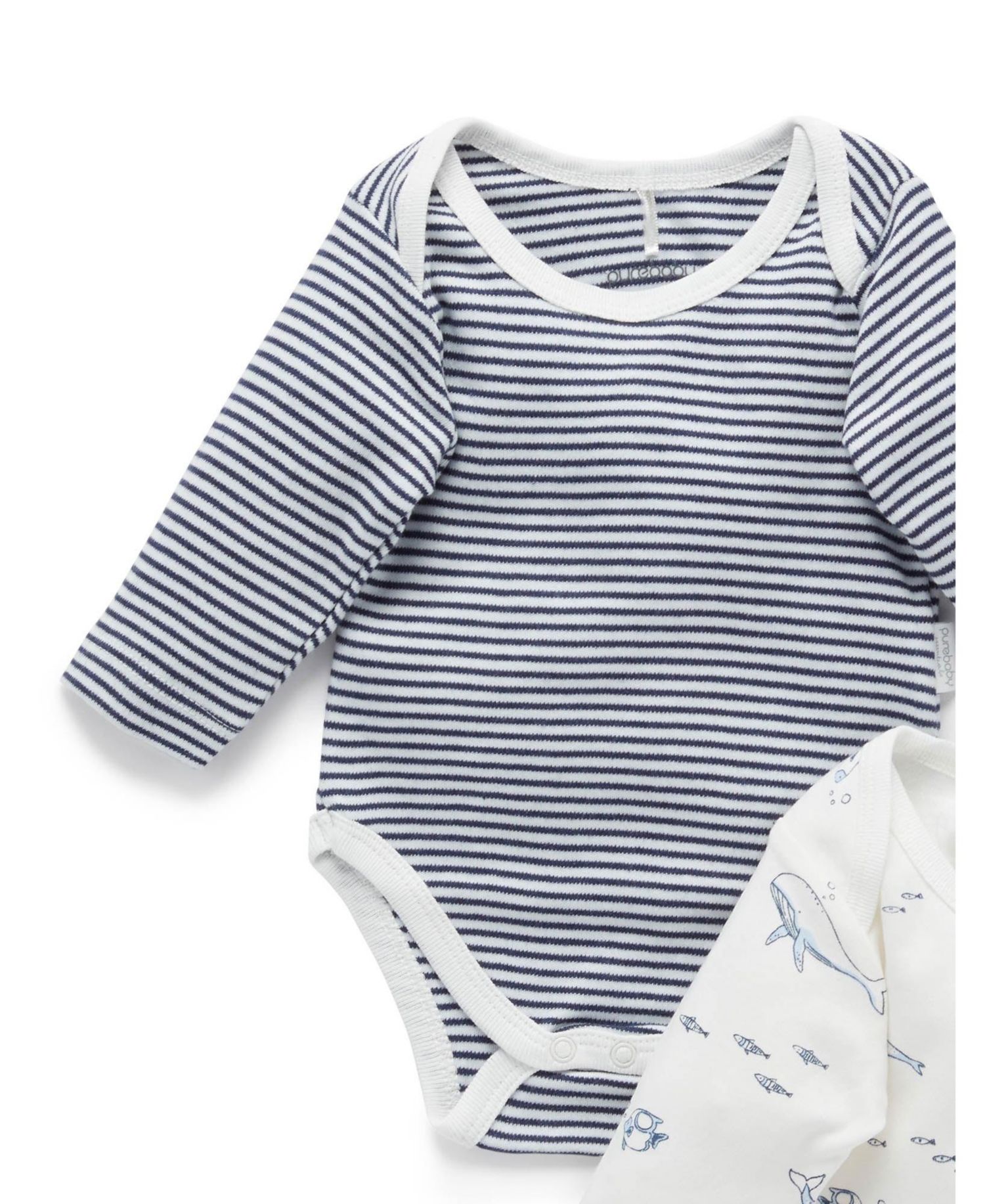 Baby Boys Easy Neck L/S Bodysuit 2 pack