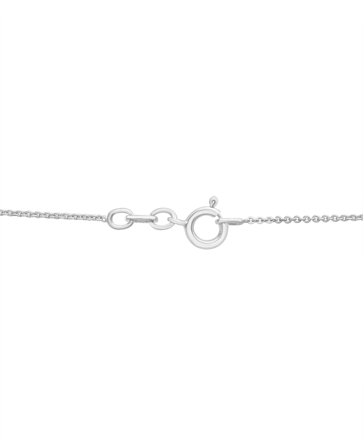 MACY'S DIAMOND CIRCLE 18" PENDANT NECKLACE (1/4 CT. T.W.) IN STERLING SILVER AND 14K GOLD-PLATE, CREATED FO 