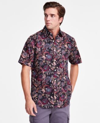 Club Room - Men's Eden Short Sleeve Button-Front Floral Print Shirt