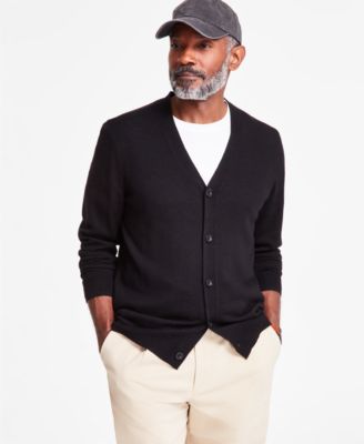 Club Room - Men's V-Neck Button Long-Sleeve Cardigan