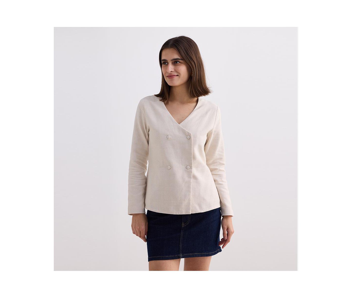 Женская куртка Reistor Fitted Cotton Tweed, цвет: Каштановый — фото 1