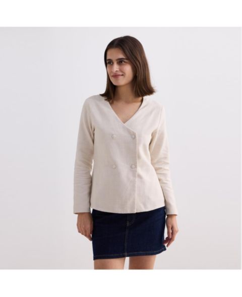Женские куртки Reistor Women's Fitted Cotton Tweed Jacket