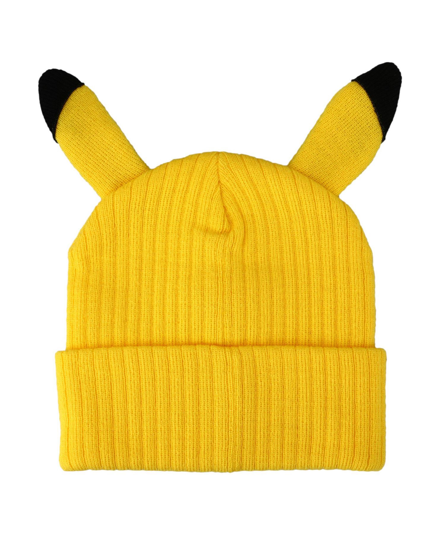 Men's Pikachu Inspired Adult Unisex Yellow Cuff Beanie