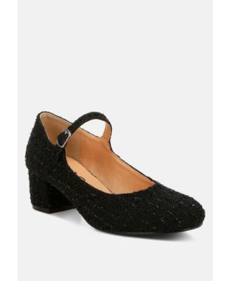 Antara Tweed Mary Jane Sandals