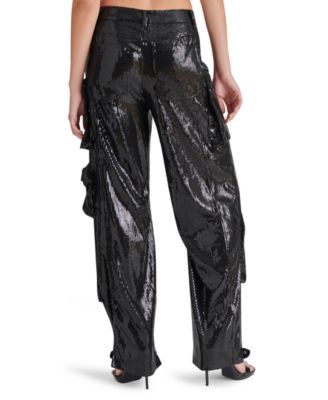 Women's Duo Sequin Relaxed Cargo Pants