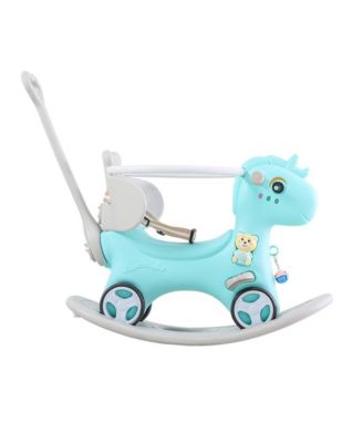 Rocking Horse for Toddlers, Safe and Durable Plush Ride-On Toy for Kids