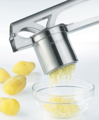 GEFU Stainless Steel 4 Piece Lever Action Potato, Juice and Spaetzle Press