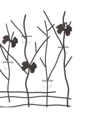 Metal Nature Branches Wall Tea Light Holder