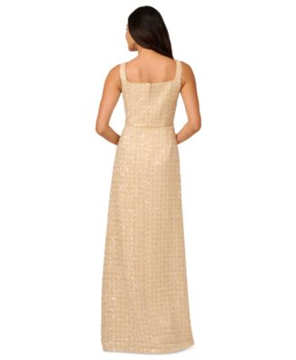 Adrianna Papell Women's Sequined Boucle Gown