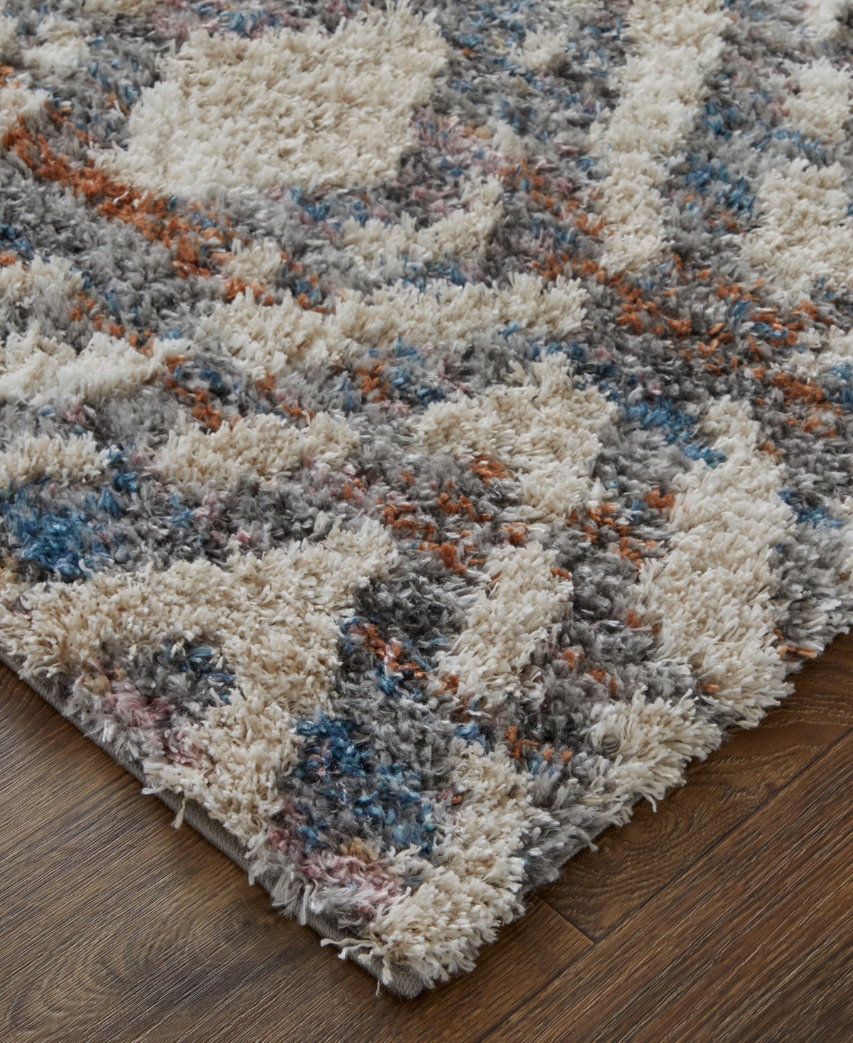 Feizy Mynka 39iaf 2'6"x8' Runner Area Rug In Ivory,gray