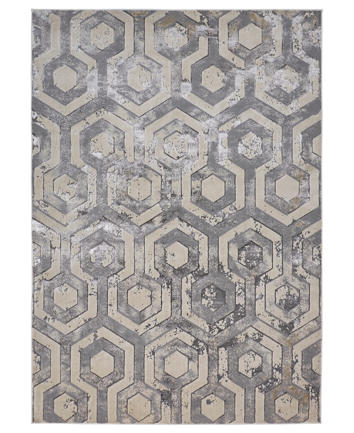 Shop Feizy Micah 3046f 3'11"x6' Area Rug In Gray,taupe