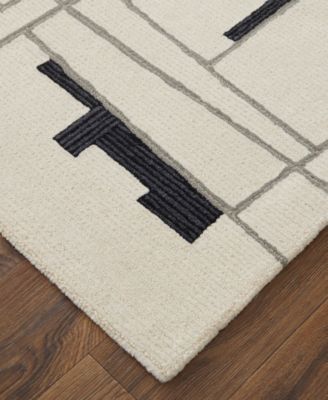 Feizy Maguire 8902f Rug Collection In Ivory,gray
