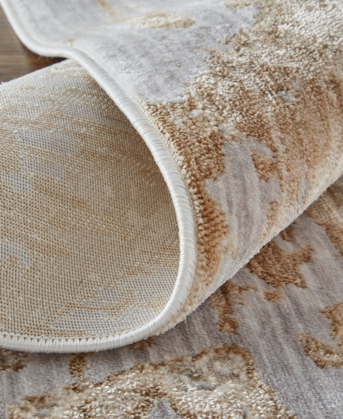 Shop Feizy Laina 39g5f 3'x12' Runner Area Rug In Tan,ivory
