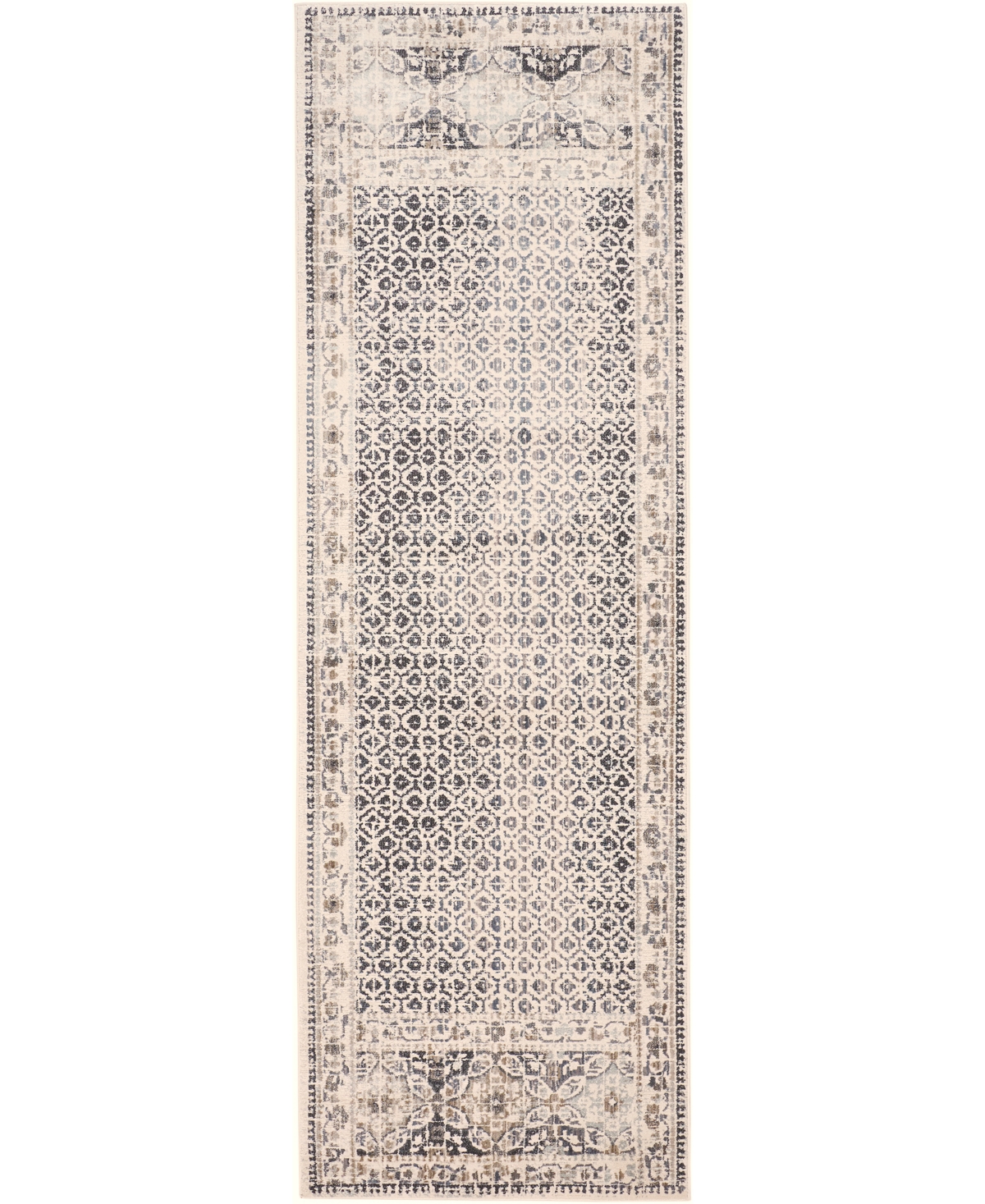 Shop Feizy Kano 3874f 2'7"x8' Runner Area Rug In Ivory