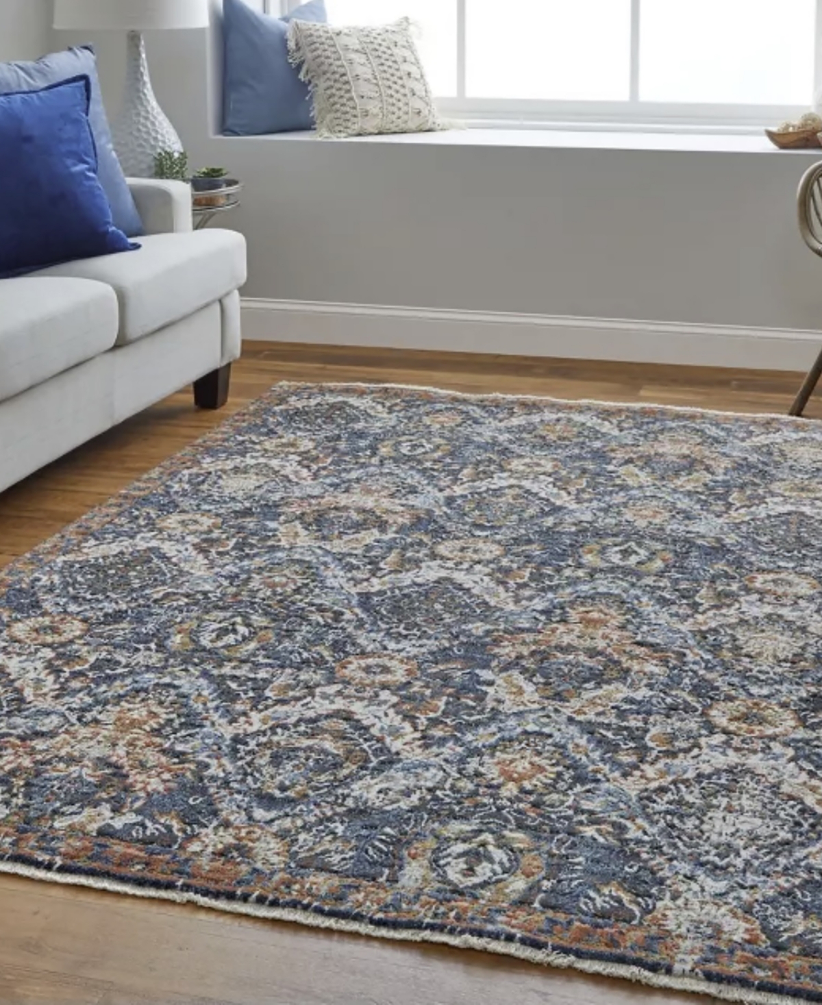 Feizy Kaia 39hrf 3'x5' Area Rug In Blue