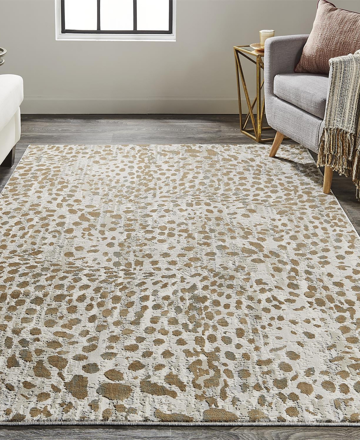 Feizy Waldor 3837f 2'10"x7'10" Runner Area Rug In Brown