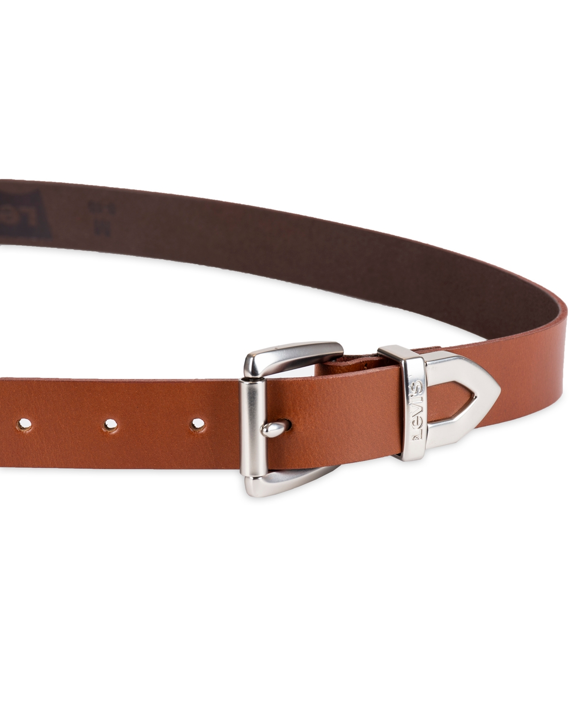 Shop Levi's Women's Western Metal Tip End Leather Extended Size Belt In Tan
