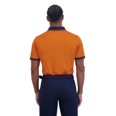 Men's Checker Rib Tech Pique Sports Fit Polo Shirt