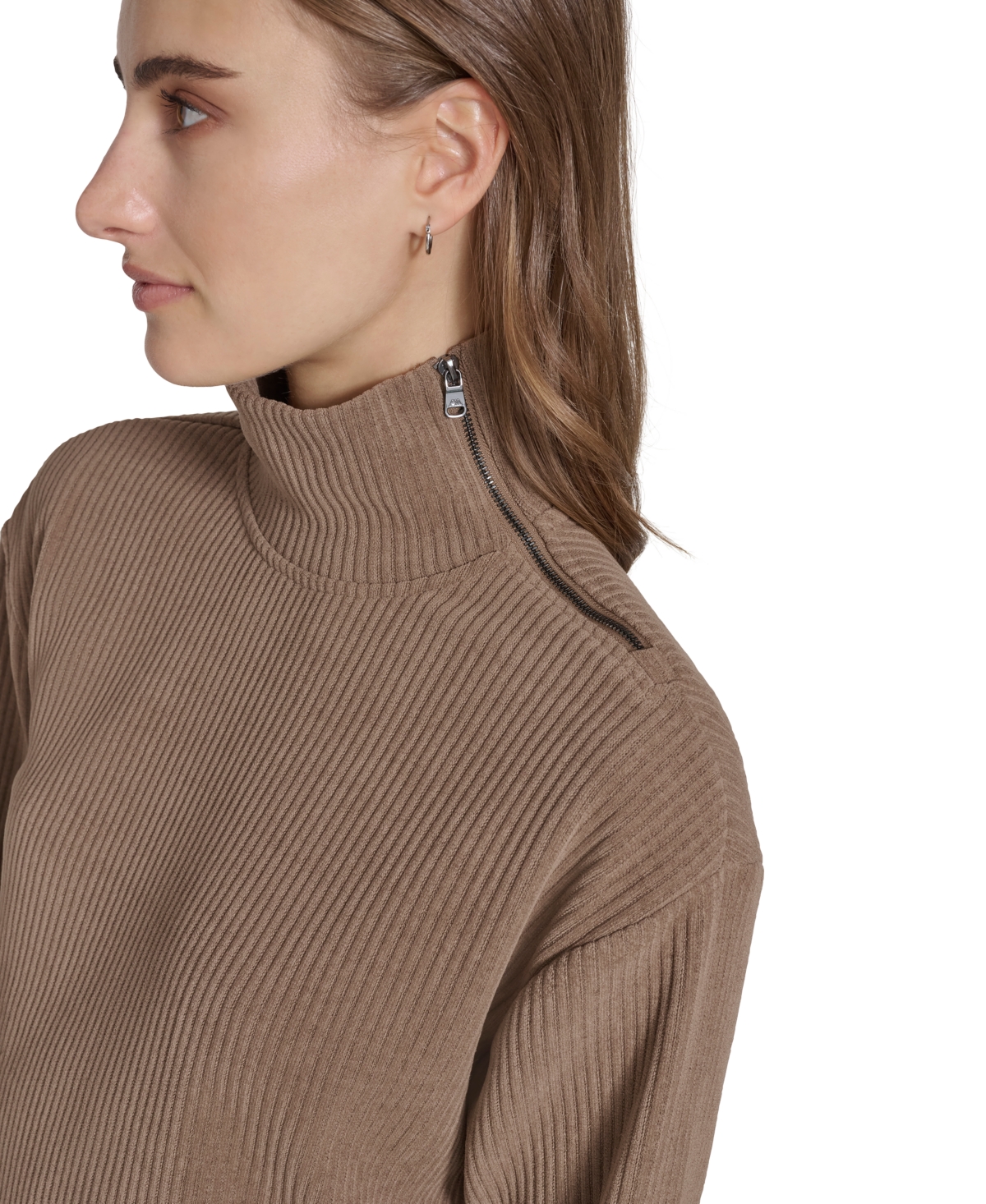 MARC NEW YORK ANDREW MARC SPORT WOMEN'S CHENILLE RIBBED TURTLENECK SWEATER 