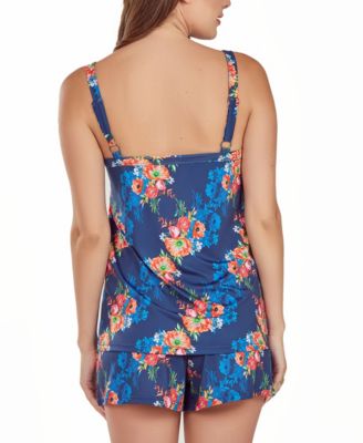Women's Floral Microfiber Tank and Short Pajama Set
