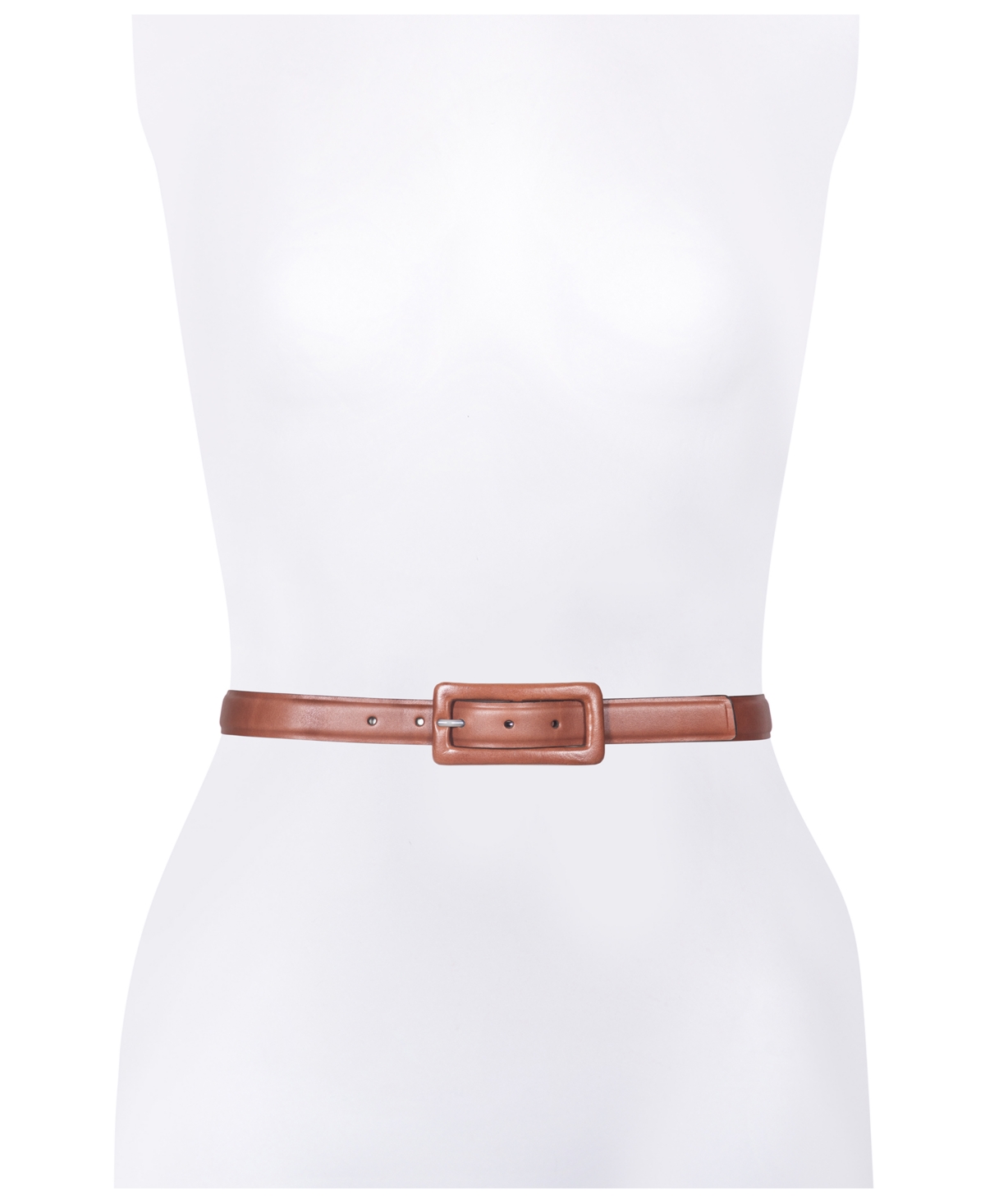 Michael Kors Women's Leather Covered Buckle Belt