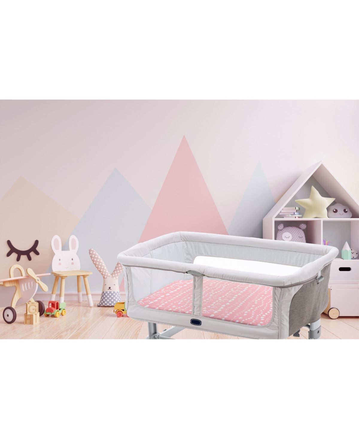 Bublo Baby Baby Bedside Bassinet Sheet Set for Boy and Girl, 5 Pack, Universal Fitted for Oval, Hourglass & Rectangle Bassinet Mattress, Fitted Sheets