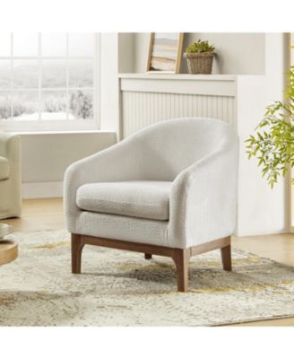 Augus Modern Boucle Armchair Chair with Adjustable Feet