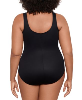 Plus Size Flor De Mar Oceanus Tummy-Control One-Piece Swimsuit